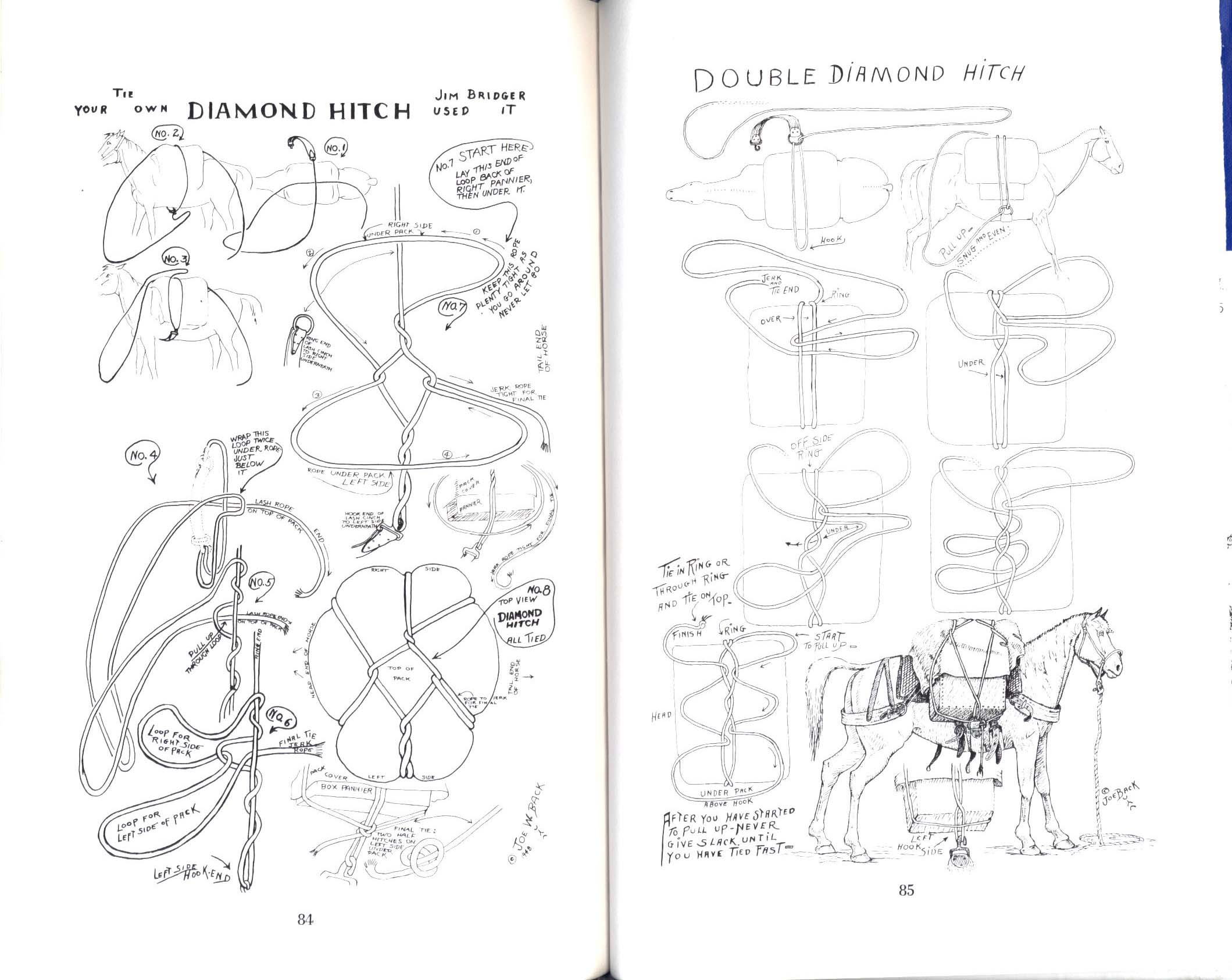 HORSES, HITCHES&nbsp;& ROCKY TRAILS: "the packer's bible". john1669j